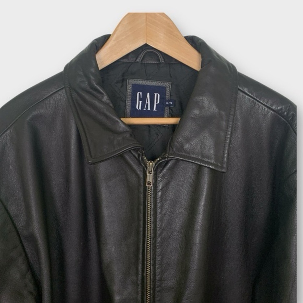 Vintage 90s GAP Downtown Leather Jacket - Picture 8 of 13
